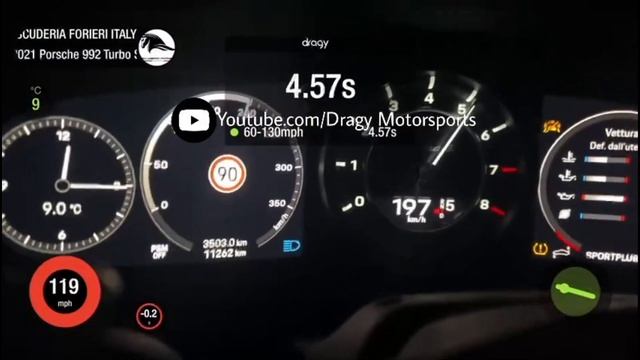 1000HP Porsche 992 Turbo S Stage 3 | From 100-200 Km/h & 60-130 Mph