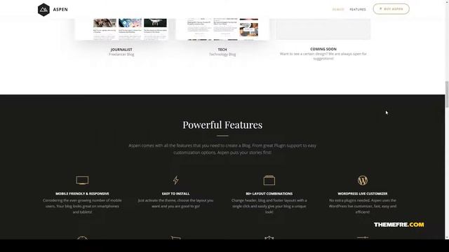 Aspen - WordPress Blog Theme magazine responsive Build Website смотреть онлайн