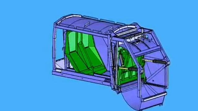 Принцип работы пресс механизма мусоровозов GeesinkNorba смотреть онлайн