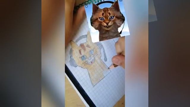 Рисую котика игромана и лайка. смотреть онлайн