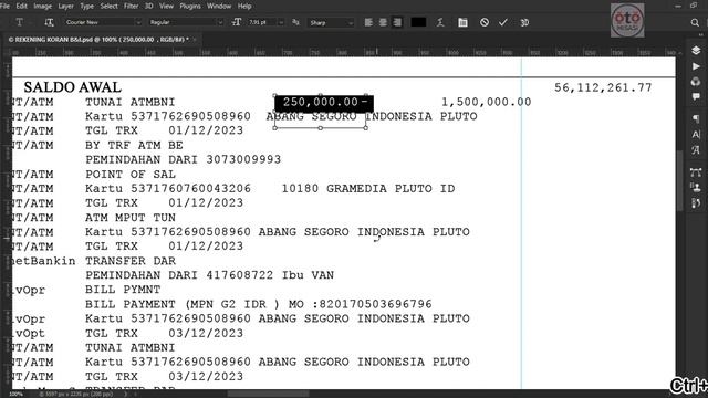 EDIT REKENING KORAN ADVANCED PART 3 FINAL : EXCEL | PHOTOSHOP смотреть онлайн