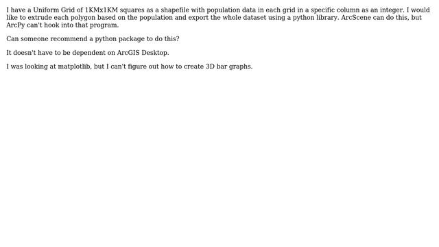 GIS: Plotting 3D Data using Python? смотреть онлайн