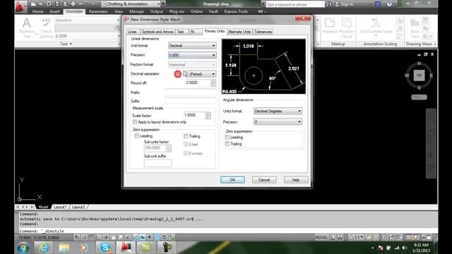 AutoCAD II 19-3 Setting Primary Units смотреть онлайн