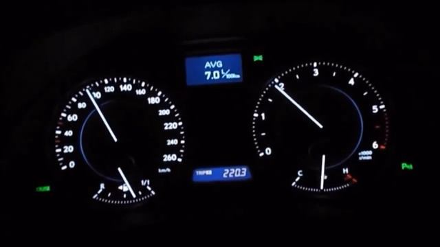 Fuel Consumption Comparison - Lexus IS220d