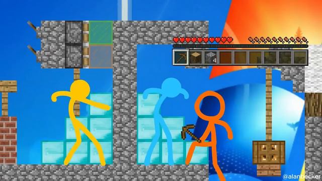 АНИМАЦИЯ ПРОТИВ МАЙНКРАФТА! @alanbecker  ОЗВУЧКА! №1