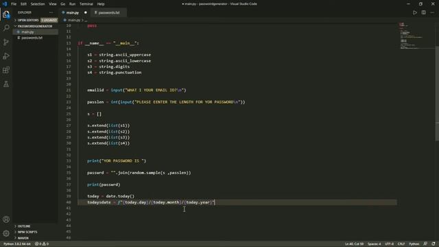 HOW TO MAKE A RANDOM PASSWORD GENERATOR AND SAVE IN PYTHON (OFFLINE) AND SAFEGUARD YOUR PASSWORDS!? смотреть онлайн
