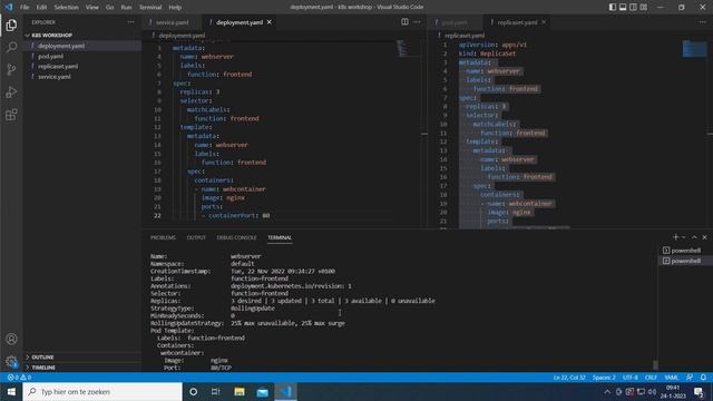 Werken met Kubernetes deel 4 - ReplicaSets en Deployments смотреть онлайн