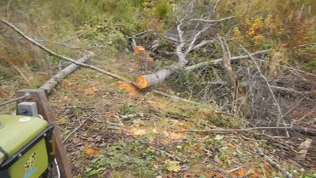 Расчистка завалов тяжелым мотоблоком с лебедкой смотреть онлайн