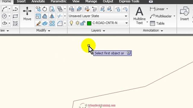 AutoCAD 2010 Tutorial Fillet - AtYourDeskTraining.com смотреть онлайн