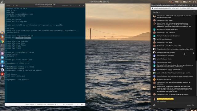 #DIRECTO Instalando y configurando GitLab en Ubuntu Server LTS смотреть онлайн