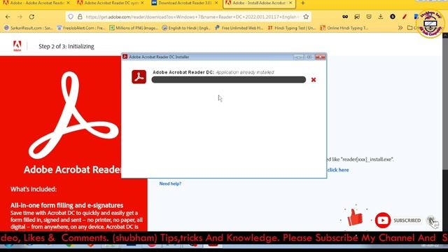 how to download Adobe reader for Window 7/10/11 (HINDI) | Pc Me Adobe Reader Kaise Download Kare смотреть онлайн