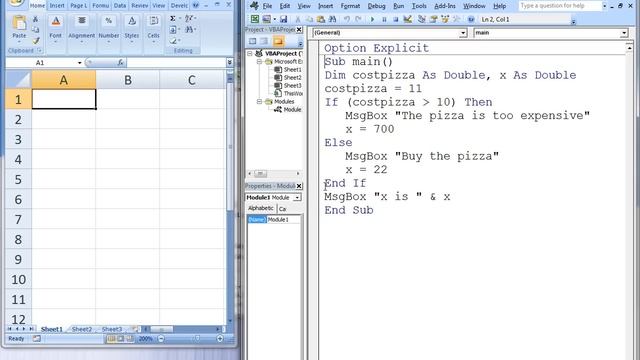 Excel VBA Topic 6.3 - If-Then-Else Structures смотреть онлайн