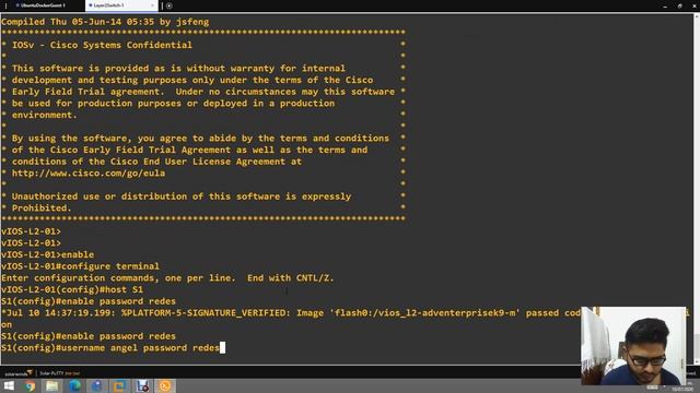 cambiar la dirección IP de un SW mediante telnet en un script de python en Ubuntu-GNS3 GUI смотреть онлайн
