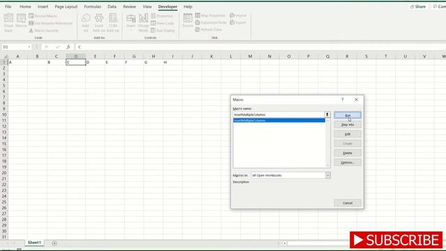 Insert Multiple columns in excel by Macro || Basic to Advance Microsoft Excel смотреть онлайн