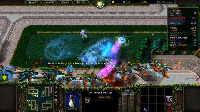 Warcraft 3 : Green Circle TD Team #13 - Hard Mode смотреть онлайн