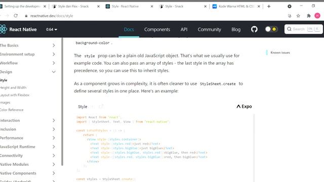 Penggunaan Style dan Flex pada React Native смотреть онлайн