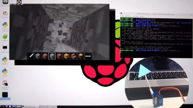 Altimeter for Minecraft Pi edition made with Arduino смотреть онлайн