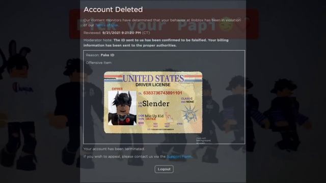 roblox boice chat ban fake id 3 смотреть онлайн