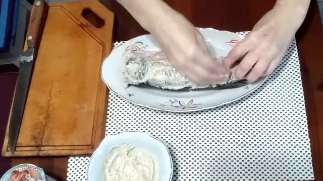 Блюдо выходного дня для диабетиков и не только. ПЕЛЕНГАС запеченный в сметанном соусе.