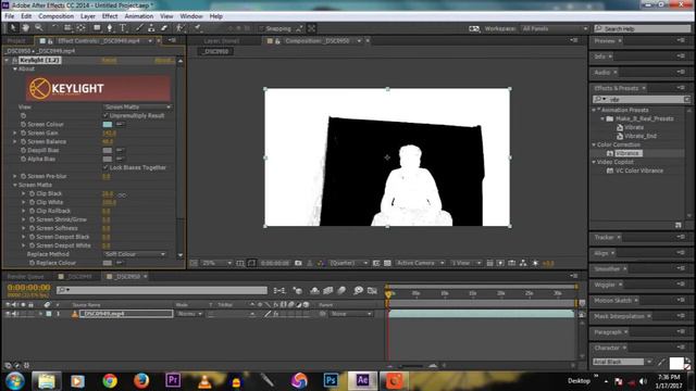 How to Remove Green Screen After Effects CC Tutorial 2017 смотреть онлайн