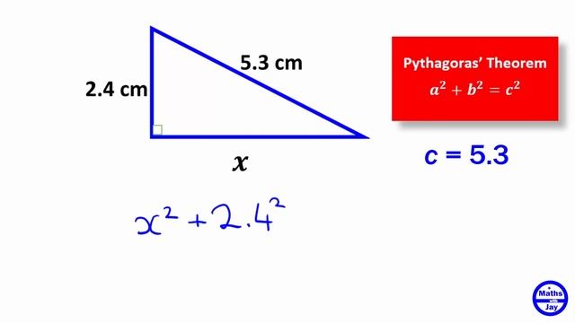 Pythagoras Theorem: Find short side, given longest side & other side смотреть онлайн