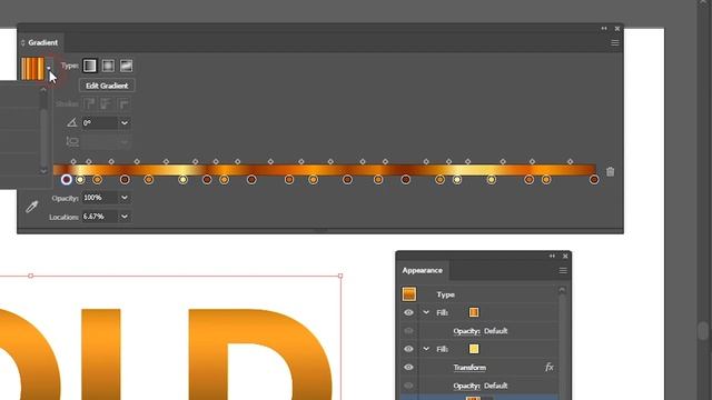 Golden Text Effect in Adobe Illustrator. How to create golden vector 3d text смотреть онлайн