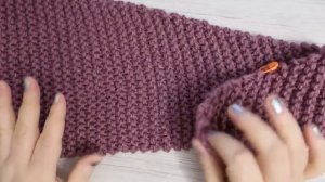 Вяжем бактус ( шаль, шейный платок, шарф) одними лицевыми петлями. Мастер класс для начинающих