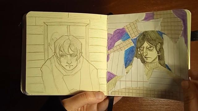 Обзор на скетчбук №3 / sketchbook tour №3 смотреть онлайн