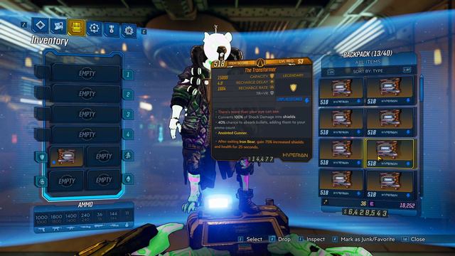 The Transformer - Lvl 53 Save File - Borderlands 3 смотреть онлайн