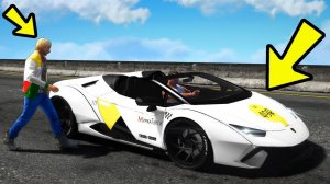 ОБКЛЕИЛ LAMBORGHINI HURACAN в ТАКСИ! Самое БЫСТРОЕ ТАКСИ в GTA 5! ПОЛИЦЕЙСКИЕ ПОГОНИ!