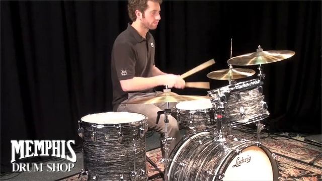 Ludwig Classic Maple Drum Set - Black Oyster Pearl - CM3PC22BOP смотреть онлайн