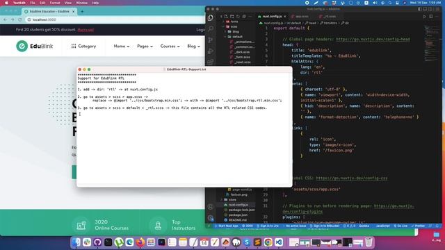 RTL Support - EduBlink Education Vue JS Template With Nuxt JS смотреть онлайн