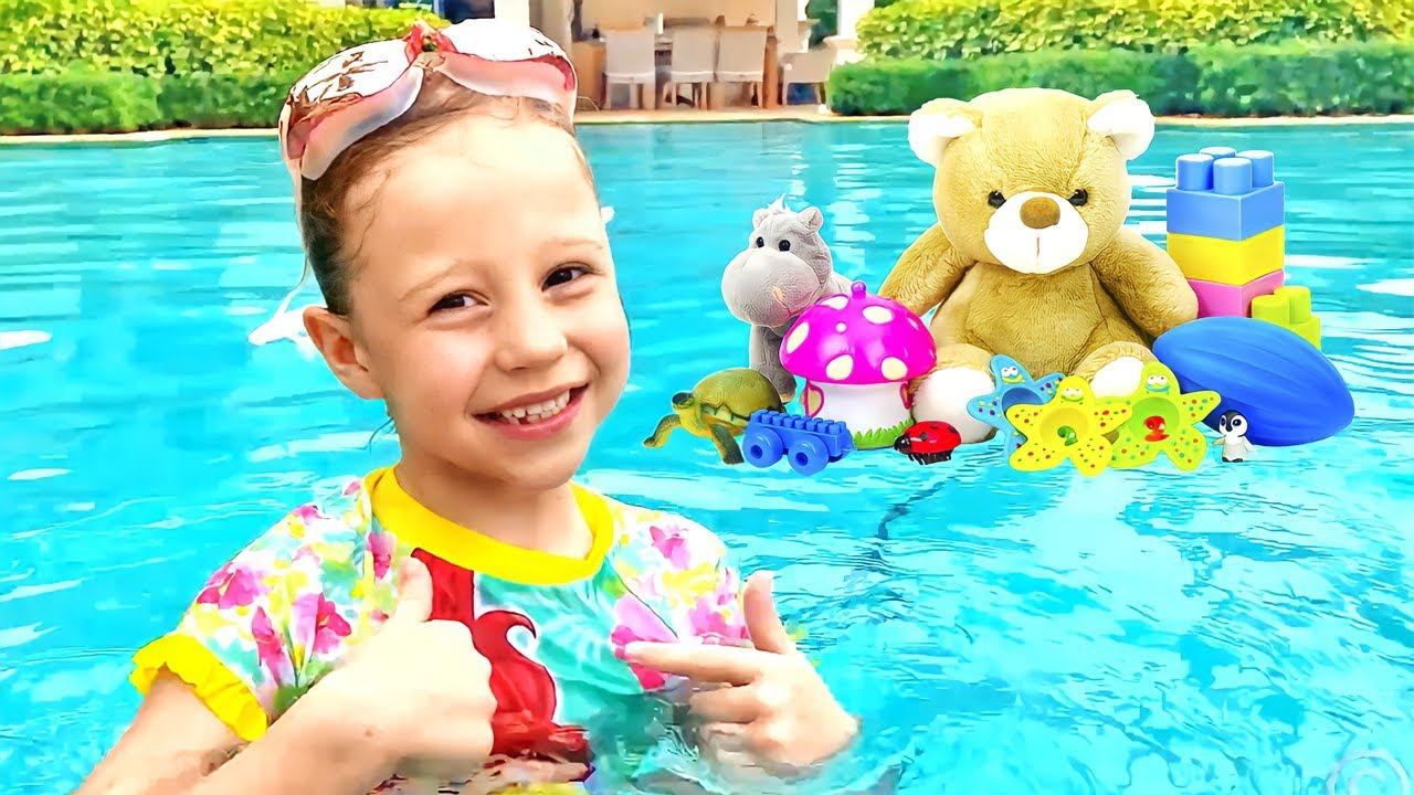 Настя и  папа устроили день уборки игрушек. Полезное видео для детей.