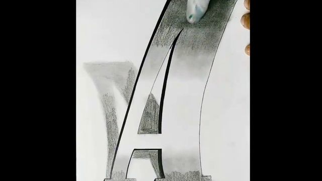 How To Draw 3D Letter A in Western Style Font - Art Maker Akshay смотреть онлайн