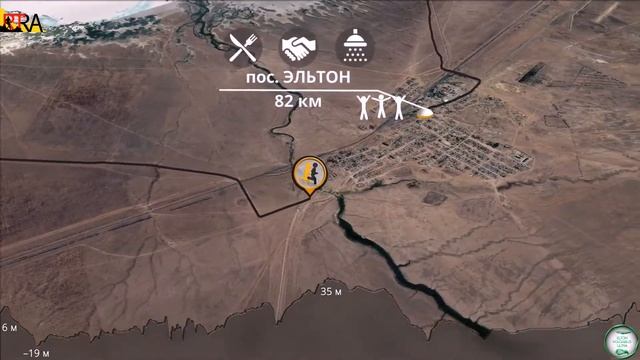 Эльтон .Elton Volgabus Ultra-Trail. Карта дистанций Ultimate 100 Miles и Night Race 82 Km