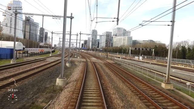 Tricky situations for a train driver: Utrecht - Schiphol - Hoofddorp Opstel VIRM 1/1/2023 смотреть онлайн
