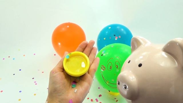 Шарики смайлики Изучаем животных и цвета Копилка Соня We study animals and colors Piggy Bank Sonya смотреть онлайн