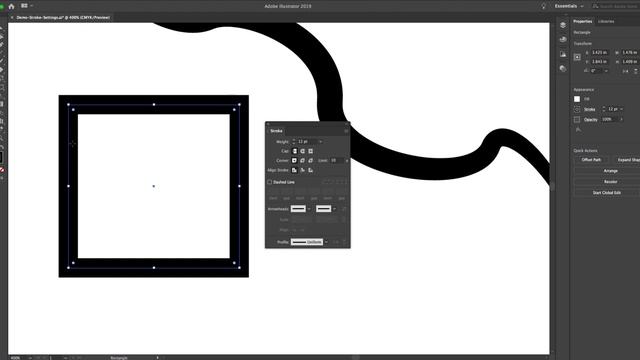 How to adjust a stroke in Adobe Illustrator. смотреть онлайн