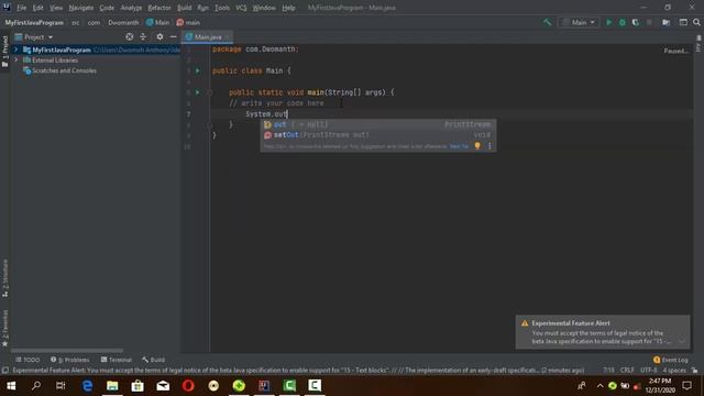 How to run your Java Program using Intellij IDE смотреть онлайн