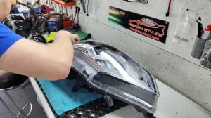 NISSAN QASHQAI J11 замена моно галогенных на bi-led модули