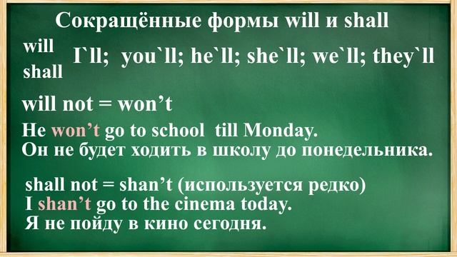 простое БУДУЩЕЕ время в английском языке / FUTURE Simple