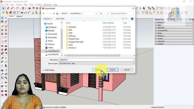 (தமிழ்) How to convert sketchup file into collada file смотреть онлайн