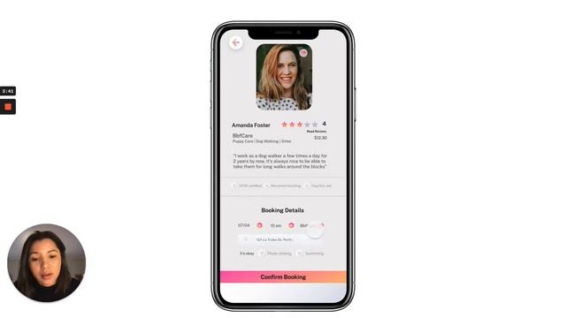 Dog Walker App | Figma Interactive Prototype смотреть онлайн
