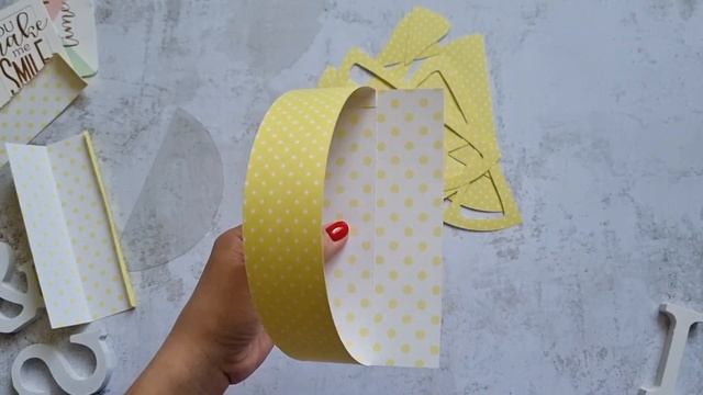 Коробка в виде дольки лимона. Инструкция по сборке. Макет для плоттера. смотреть онлайн