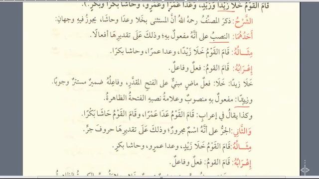 Аджуррумия урок 052 المستثنى بخلا وعدا وحاشا