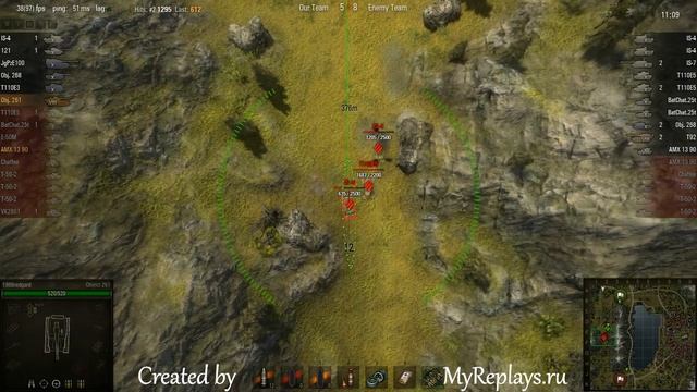 WOT: Lakeville - Object 261 - 3 frags смотреть онлайн