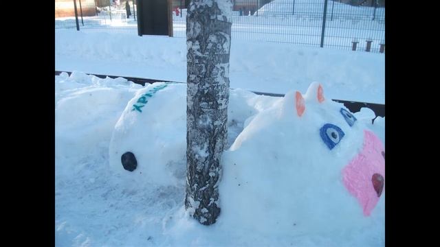 Как оформить снежный городок на участке детского сада смотреть онлайн