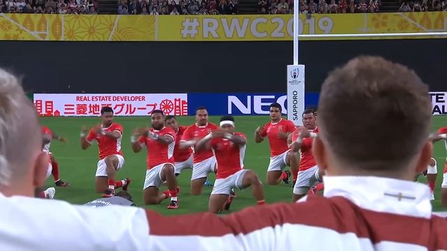 Tonga Perform Fierce Sipi Tau At Rugby World Cup 2019
