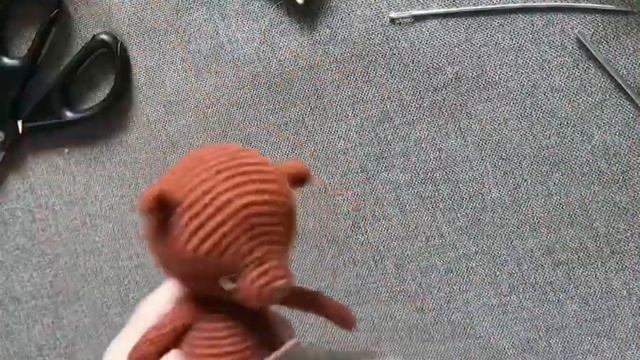 Оформление глазок. Вязаная игрушка. Амигуруми