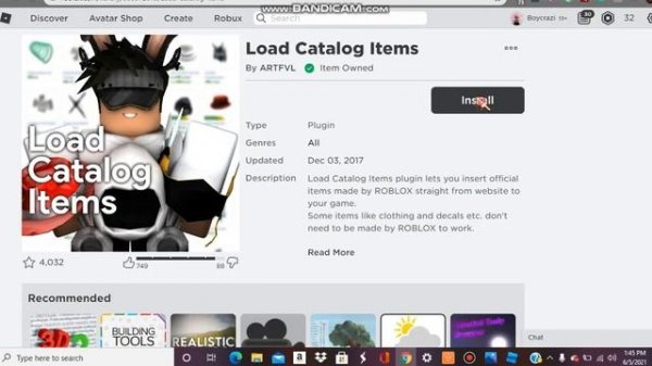 Roblox's Load Catalog Items Not Working Solution
